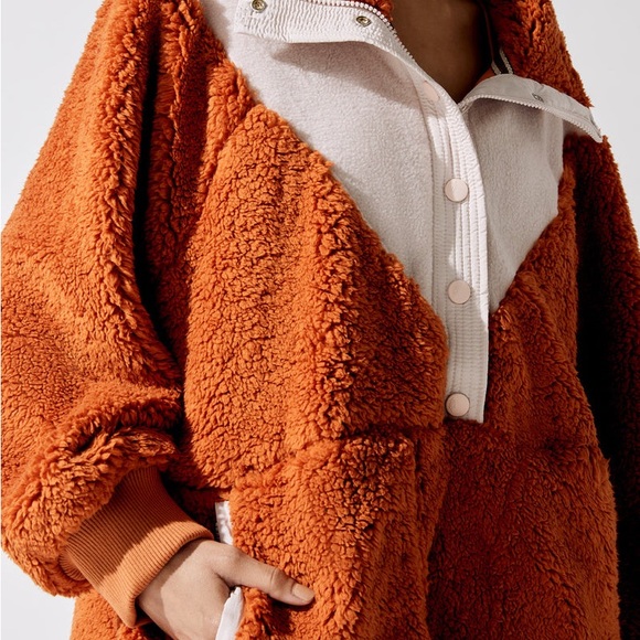 FP Movement Fall To Rise Fleece Quarter Zip in Auburn Sunset Combo, Size S, NWT - Picture 2 of 16